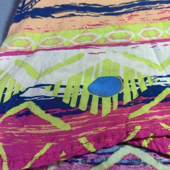 Anthropologie Flying Tomato Blouse Cold Shoulder Aztec Geometric Womens Size M - Picture 7 of 10